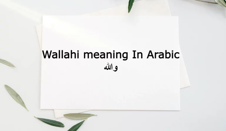 Wallahi meaning in Arabic | Definition and Usage