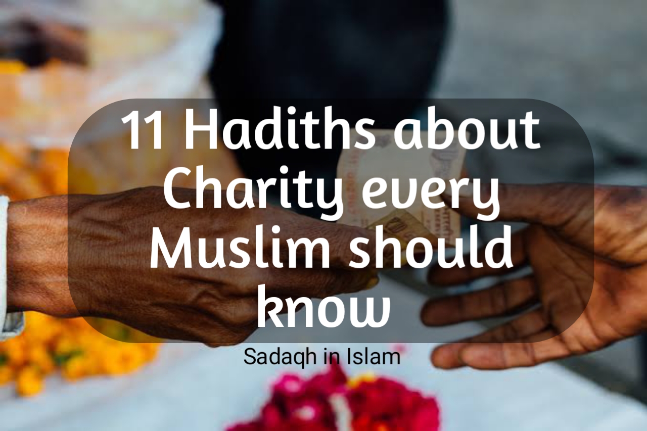 Hadiths about charity,